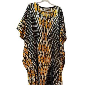 Vintage Sante' Classics Geometric Kaftan – One Size